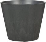 Scheurich Purista+ 30, Pflanzgef&auml;&szlig;/Pflanzk&uuml;bel, rund, Farbe: Carbon, hergestellt