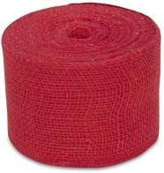 Jute-Wickelstreifen 10cm x 25m rot