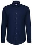 Seidensticker Herren Mens Slim Patch Longsleeve Cotton Hemd, Dunkelblau(665477), 39