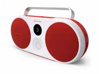 Polaroid P3 Music Player (Red) - Retro-Futuristic Boombox Wireless Bluetooth Speaker