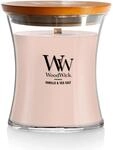 WoodWick Hourglass Mittelgro&szlig;e Duftkerze mit PlusWick InnovationVanilla & Sea Salt