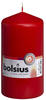 Bolsius Stumpenkerze, für Innen- und Außenbereich, 130 x 70 mm, rot