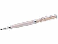 Swarovski Crystalline Kugelschreiber, Rosafarbener, Verchromter Stift mit Edlen