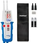 PeakTech P 1096 Strompr&uuml;fer Spannungspr&uuml;fer zweipolig + Dual Anzeige & FI-Test,