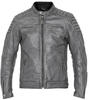 John Doe Motorradjacke Storm Leather Jacket modische Lederjacke grau, XXL