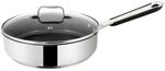 Tefal Jamie Oliver E3143244 Sautepfanne mit Deckel, 25 cm, Edelstahl,