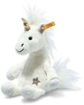 Steiff 067655 Unica Schlenker Einhorn - 20 cm - Kuscheltier - Weiss, Whisper White