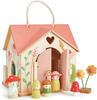 Tender Leaf Toys Rosewood Cottage Puppenhaus mit Möbelzubehör und Puppen –