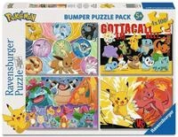 Ravensburger Kinderpuzzle 05651 - Pok&eacute;mon-Kumpels 4X 100 Teile Puzzle in Einer Box,