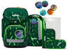 ergobag pack Set ergonomischer Schulrucksack, 6-teilig, Bärtastisch - Grün,