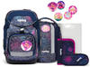 ergobag pack Set ergonomischer Schulrucksack, 6-teilig, Bärlaxy - Lila,