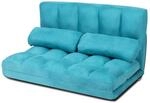 COSTWAY 3 in 1 Bodensofa klappbar, Schlafsofa mit 6 stufig Verstellbarer...
