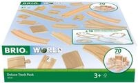 BRIO World Schienensortiment Deluxe - 70 Teile - Spielzeug ab 3 Jahre | Schienenset,