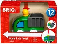 BRIO 30286 Push & Go LKW - Mit kindgerechter Startfunktion und kippbarer Ladefl&auml;che
