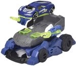 Dickie Toys - Polizei Trooper (12 cm) - 2 in 1 Roboter-Polizeiauto f&uuml;r Kinder...