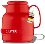 Helios Mondo Kunststoff-Isolierkanne, rot, 1 Liter