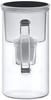 Wessper Wasserfilterkanne aus Glas 2.5 L Kompatibel mit Brita-Wasserfilterkartuschen,