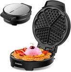 Waffeleisen | 1000 Watt | Waffelautomat f&uuml;r Herzwaffeln | Wafflemaker | Paninigrill