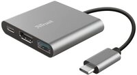 Trust USB-Hubs, Schnittstellen-Verteiler USB-C&reg; (USB 3.2 Gen 2) Multiport Hub