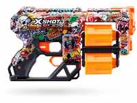 X-Shot Skins Dread - Sketch - Federdruck Dartblaster mit Doppeltrommel-Magazin,...