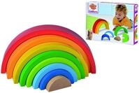 Eichhorn - Regenbogen, Sortier- und Stapelspielzeug in farbenfrohen Farben, 8 teilig,