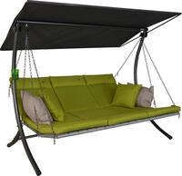 ANGERER Hollywoodschaukel Luxus Smart hellgr&uuml;n | Gartenschaukel Made in...