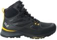 Jack Wolfskin Herren Force Trekker Texapore Mid M, Black / Burly Yellow Xt, 42.5 EU