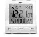 Mebus Digitaler Funk-Wecker mit Thermometer, Datumsanzeige, Zwei Weckzeiten,