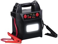 revolt tragbare Powerstation: 5in1-Starthilfe f&uuml;r 12/24V & Powerbank, 230 V, 2x12V,