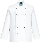 Portwest C834 Somerset Kochjacke Abnehmbare Kn&ouml;pfe Poly-Baumwolle Langarm | Wei&szlig;,