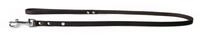 Das Lederband Hundeleine Weinheim Mocca 110 cm / 12 mm, Schwarz