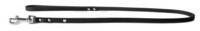 Das Lederband Hundeleine Weinheim schwarz 110 cm / 12 mm