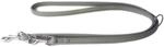 Das Lederband Hunde F&uuml;hrleine Amsterdam Grey/Grey 200 cm / 14 mm, Grau