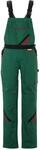 Planam Highline Damen Latzhose gr&uuml;n/schwarz/rot, Gr&ouml;&szlig;e 48
