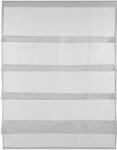 Bestlivings Transparente Bistrogardine Raffoptik mit Stangendurchzug in Voile,