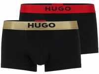 HUGO Herren Trunk 2P Gift Zweier-Pack Boxershorts aus Stretch-Baumwolle mit...