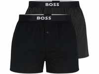 BOSS Herren 2P Boxer Shorts EW Zweier-Pack Pyjama-Shorts aus Baumwolle mit...