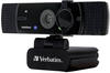 Verbatim Webcam mit Dual-Mikrofon, externe Kamera für Computer oder Laptop mit...