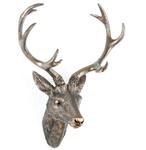 Geweih Hirschgeweih 30x18x40cm bronze Kunststoff 10Ender Hirschkopf Wanddeko
