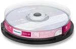 Philips DVD-R Rohlinge High-Speed (4.7 GB /120 Minuten Video, 1-16x Speed, 10er