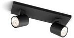 Philips Runner Einbaustrahler GU10 2x Schwarz