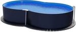 Planet Pool Stahlwandpool achtform 650x420x120 cm, Stahl 0,4 mm anthrazit,...