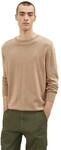 TOM TAILOR Herren Basic Strickpullover mit Crewneck