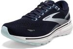 Brooks Damen Ghost 15 Sneaker, Peacoat Pearl Salt Air, 37.5 EU