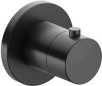 KE Thermostatarmatur IXMO 59553, rund, Schwarzchrom geb&uuml;rstet