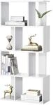 [en.casa] B&uuml;cherregal Brattahlid 130 x 60 x 24 cm Regal mit 4 F&auml;chern und 4...