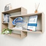 TRAUMM&Ouml;BEL Wandregal Sonoma Eiche Dekor B&uuml;cherregal Holz H&auml;ngeregal Schweberegal