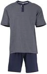 Tom Tailor Underwear Herren Shorty, 2-Knopfv. Zweiteiliger Schlafanzug,per Pack Blau