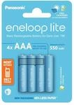 eneloop lite, AAA/Micro NI-MH Akku, 4er-Pack, Kapazit&auml;t mit min. 550 mAh,