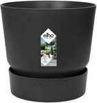 elho Greenville Rund 18cm Blumentopf - Living Schwarz